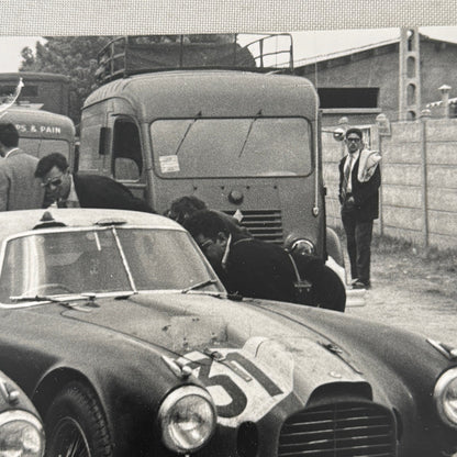 1953 LeMans Racing Photo Photograph Lancia D20C Cars Louis Chiron MODERN Print