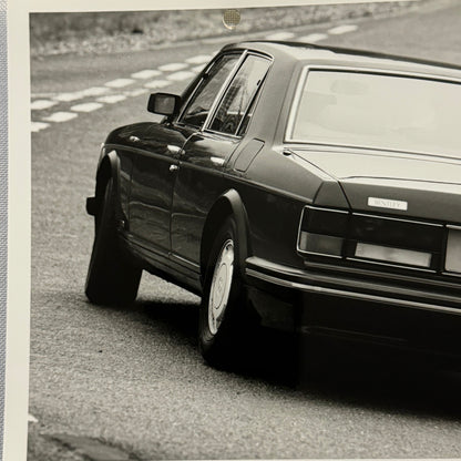 Bentley Turbo R Car Factory Press Photo Photograph Vintage
