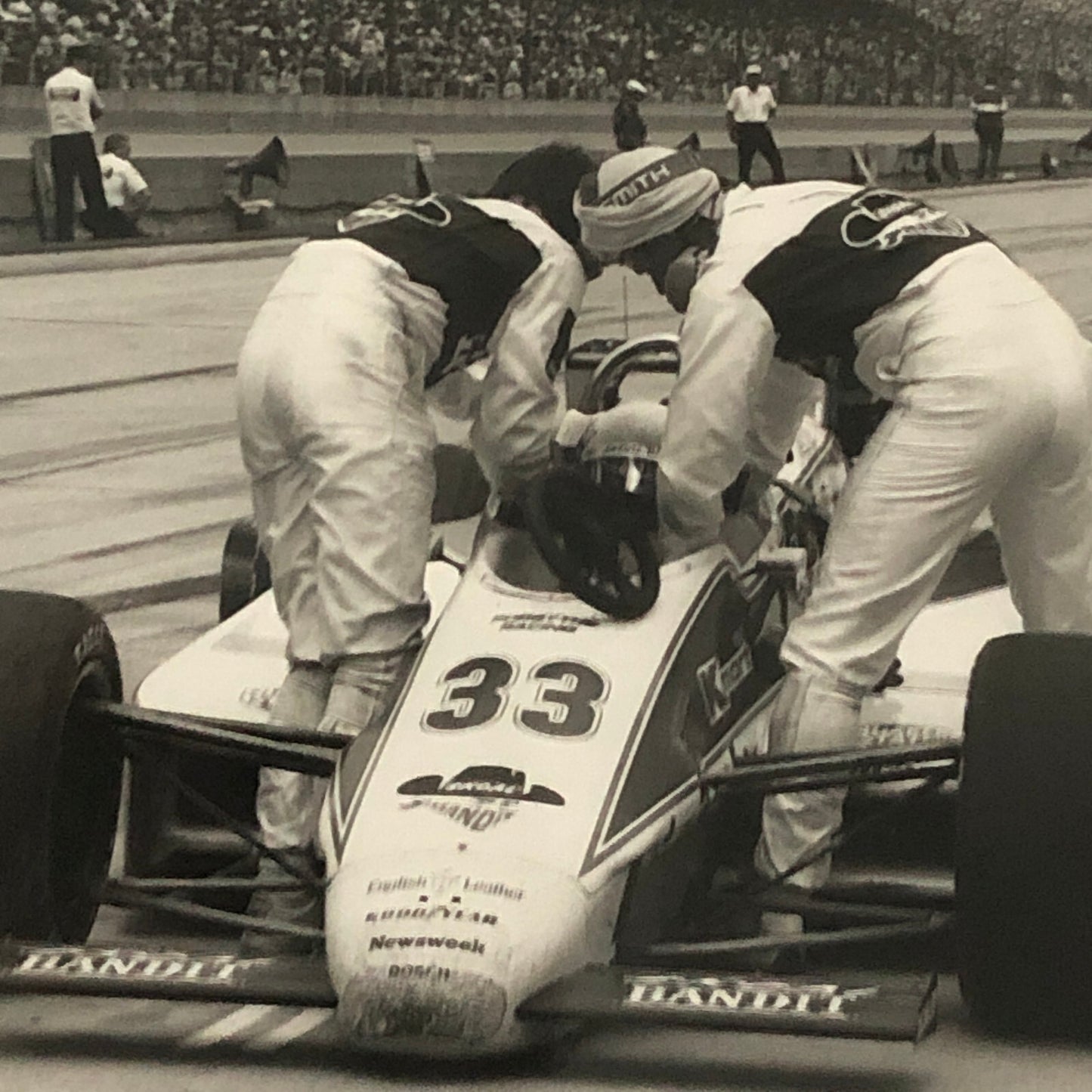 Vintage Indy Indianapolis Racing Photo Photograph Teo Fabi 1984 Skoal Bandit