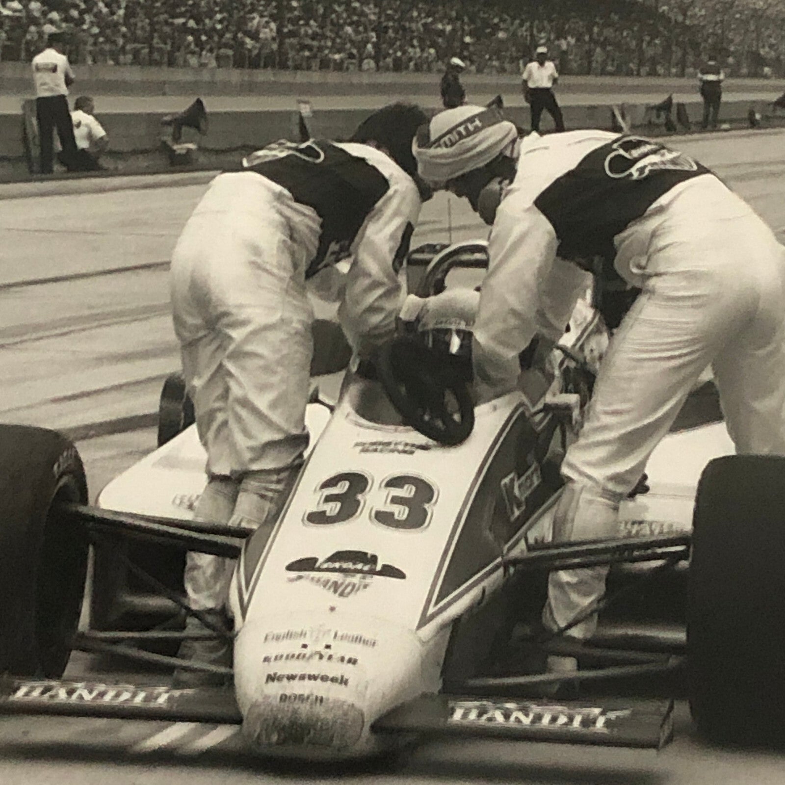Vintage Indy Indianapolis Racing Photo Photograph Teo Fabi 1984 Skoal Bandit