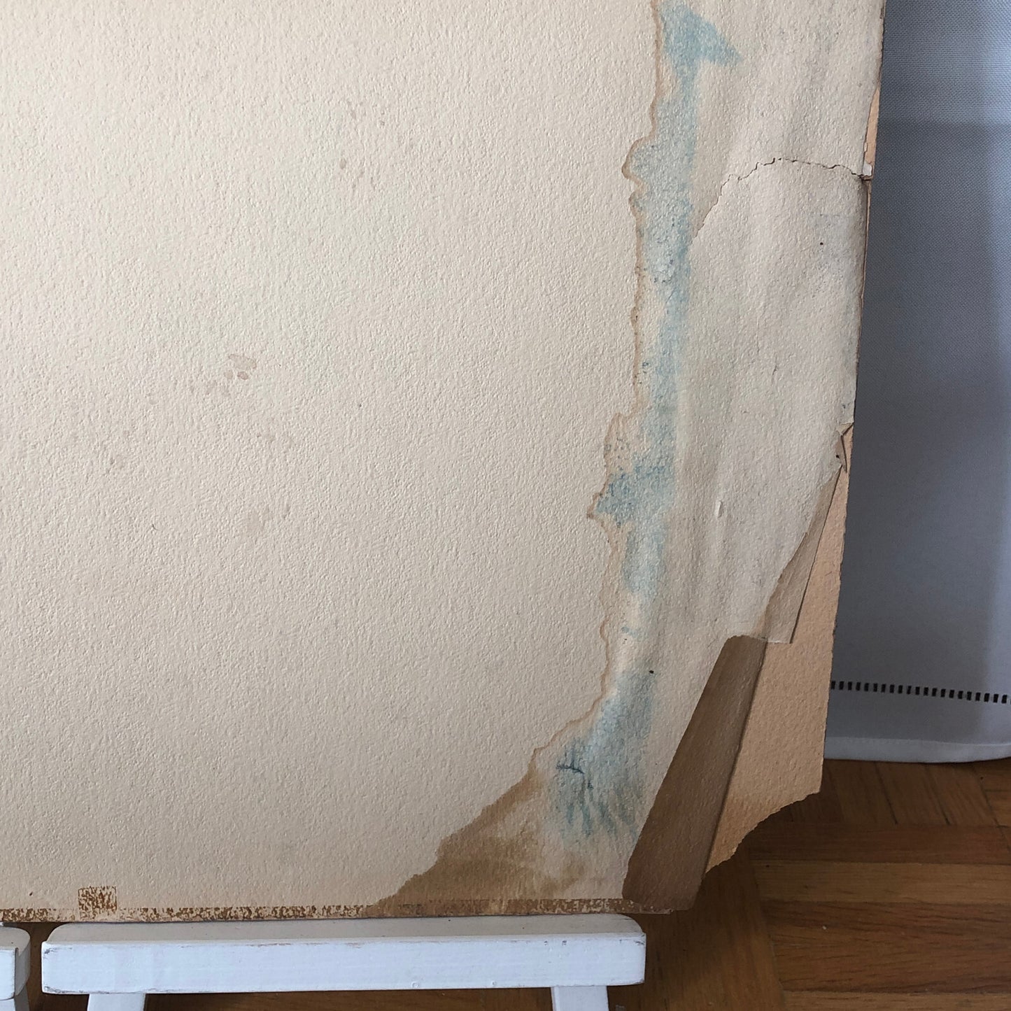 Vintage Painting Art Artwork Artist Arthur E Sudler Buildings Road Water