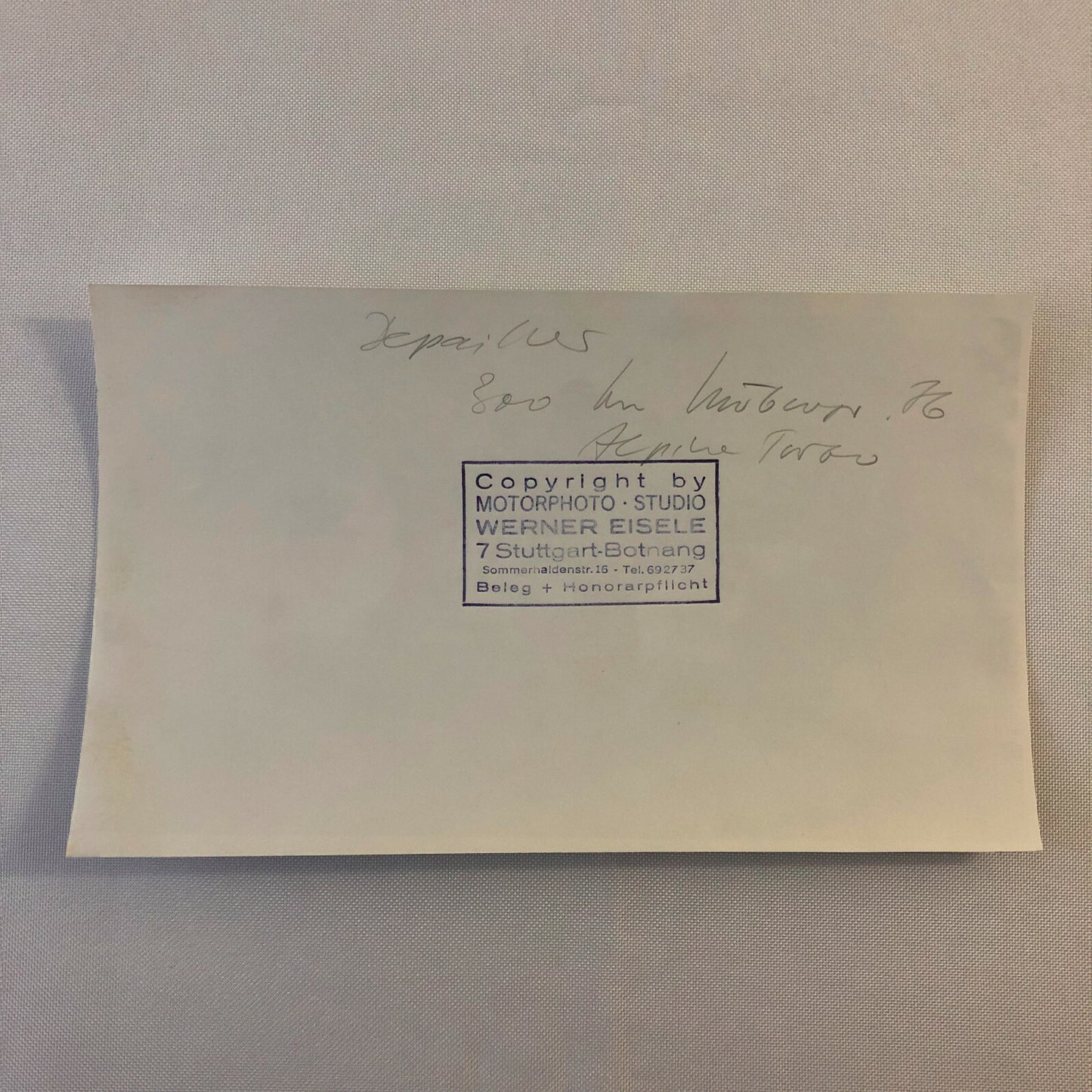 Vintage Racing Photo Photograph 1976 300KM Nurburgring Renault Alpine A442 Turbo