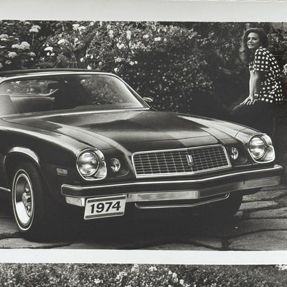 1974 Chevrolet Camaro Factory Press Publicity Photo Photograph Vintage