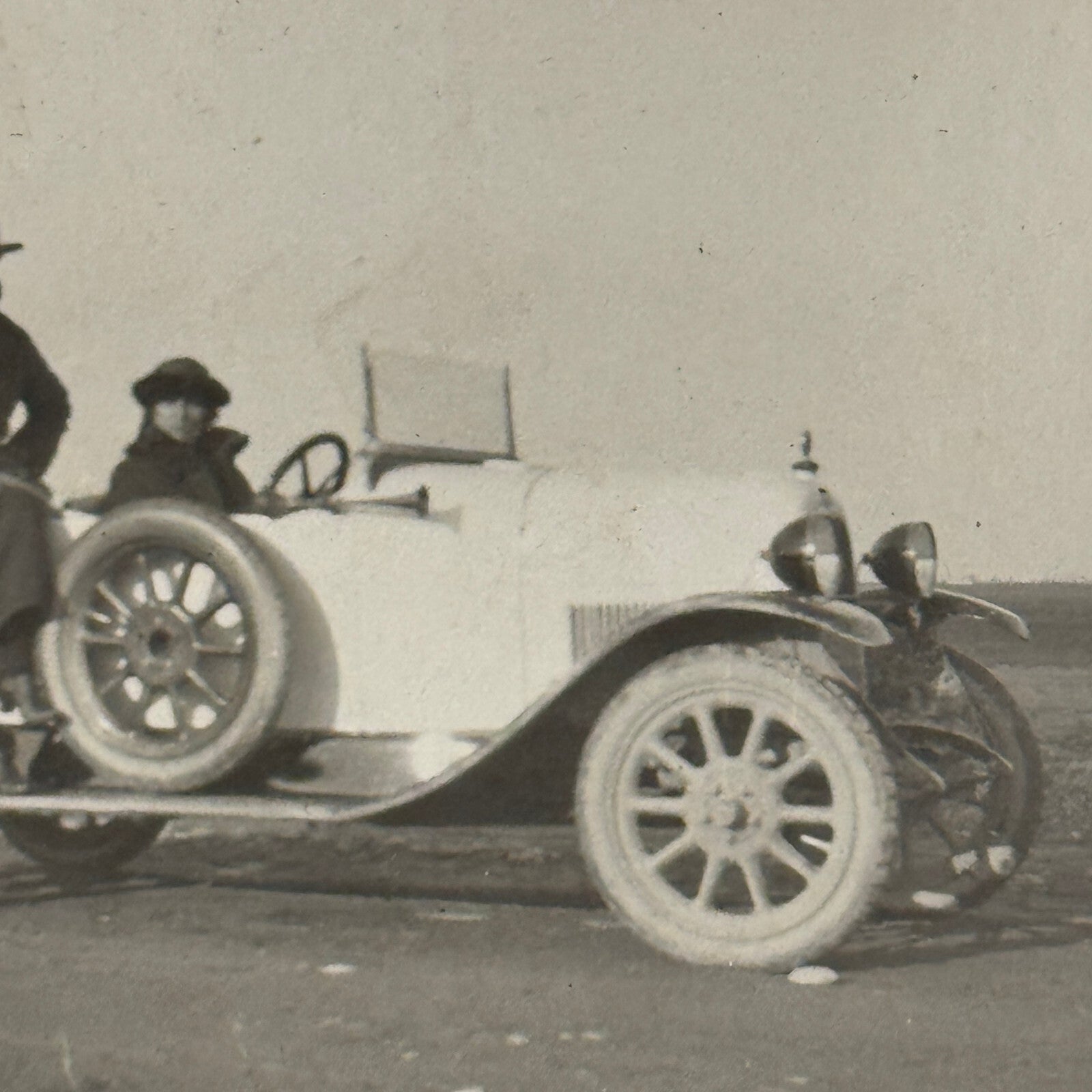 Vintage Photo Photograph Print Early Car Automobile People
