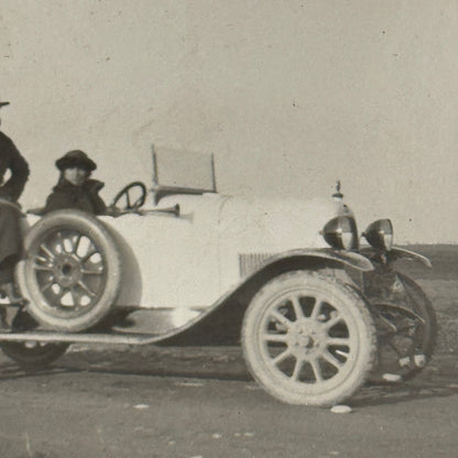 Vintage Photo Photograph Print Early Car Automobile People