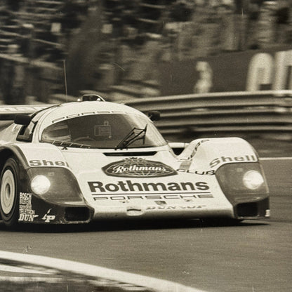 Porsche 956 Rothmans Racing Race Car Photo Photograph Print Vintage