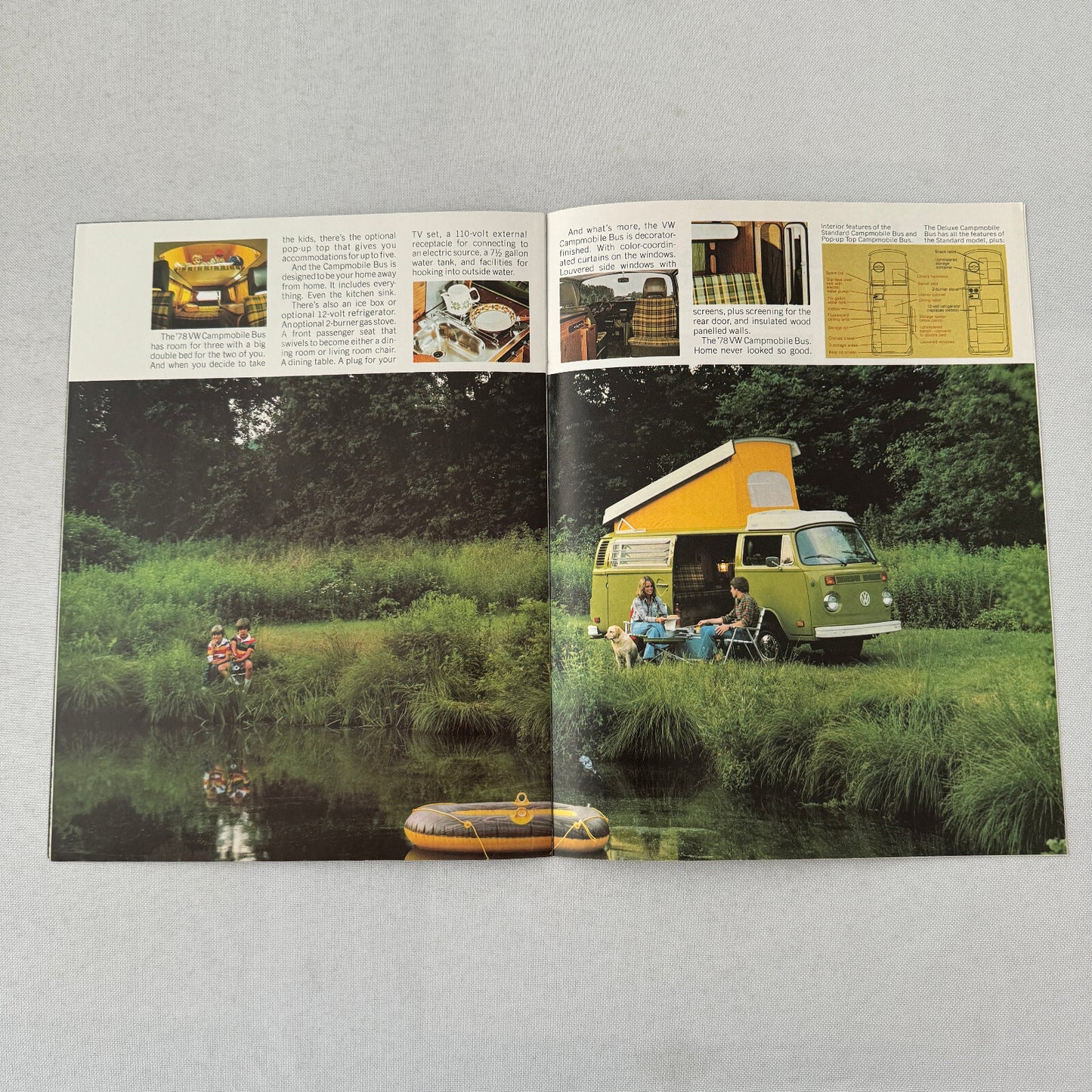 1978 Volkswagen Bus Sales Brochure Catalog Advertising VW Camper Van
