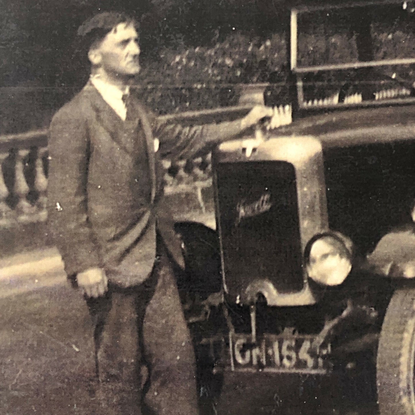 Vintage Jowett Car Automobile Driver Photo Photograph Modern Era Print
