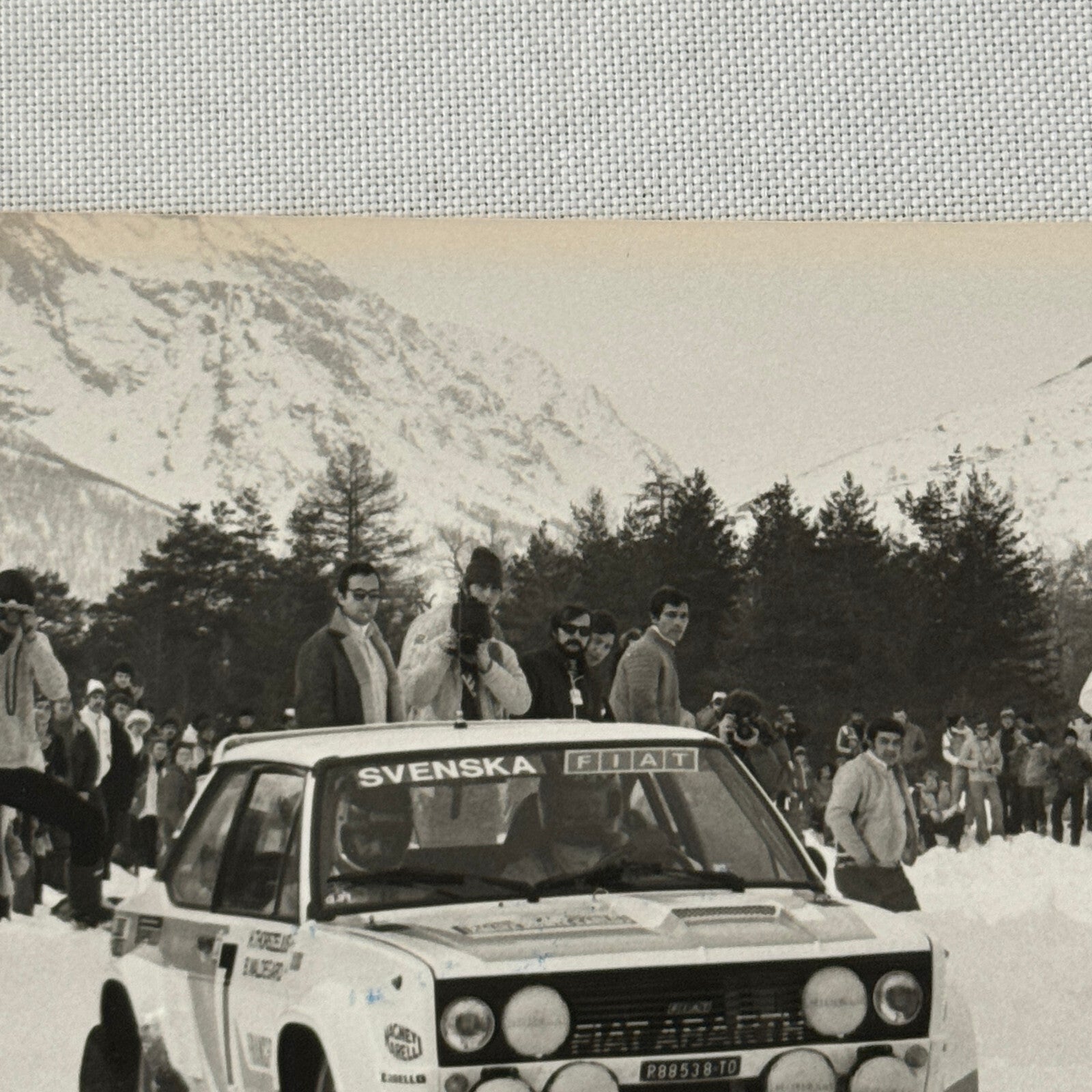 1980 Rallye Monte Carlo Press Photo Photograph DPPI Fiat 131 Abarth Car