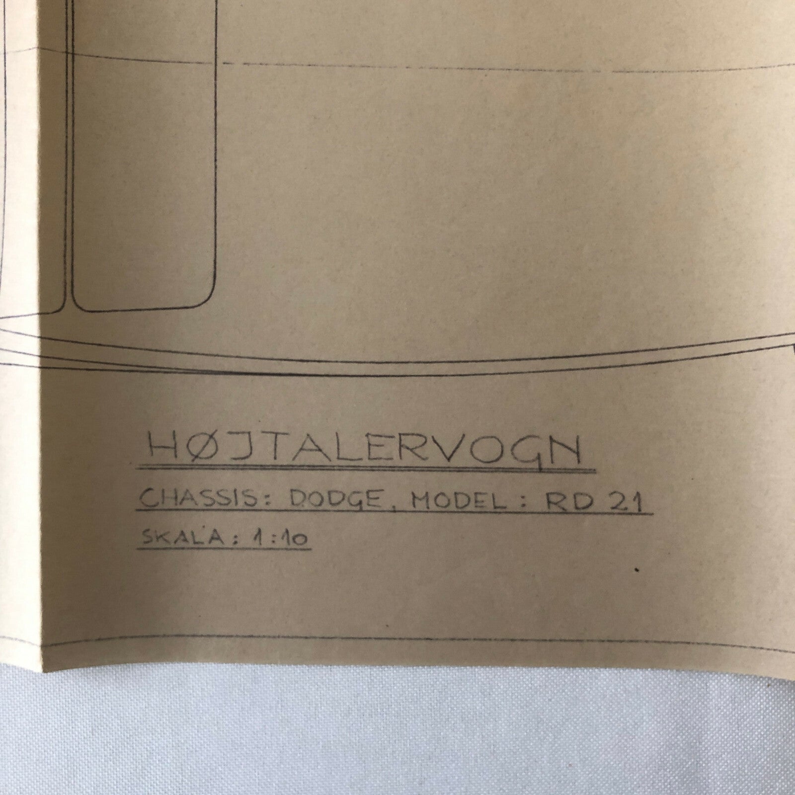 1937 Coachbuilder Truck Design Blueprint Rendering Blue Print Panel Van Dodge 