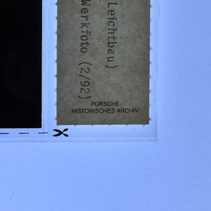 1992 Porsche 911 Turbo S 3.3 Coupe Leichtbau Factory Photo Slide Transparency