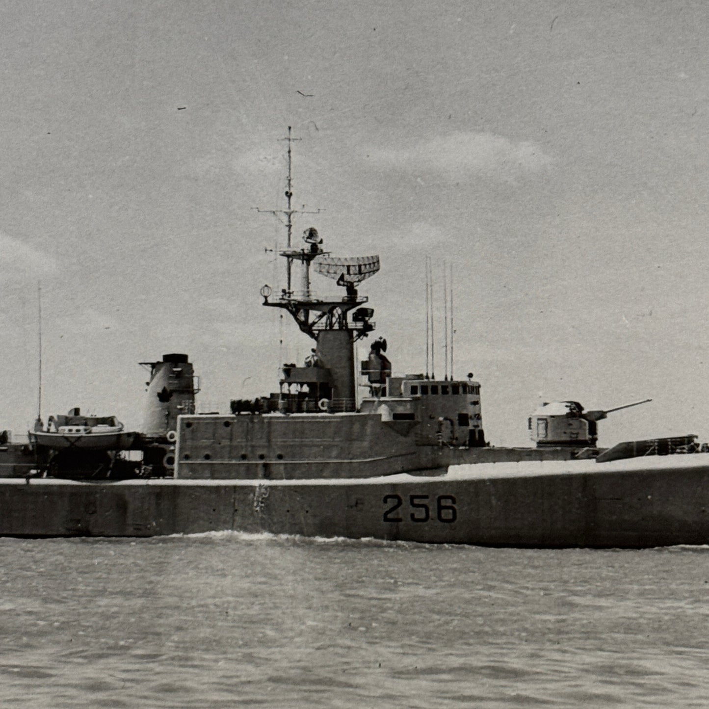 Vintage Royal Canadian Navy Ship Photograph Photo HMCS St Croix Boat Military