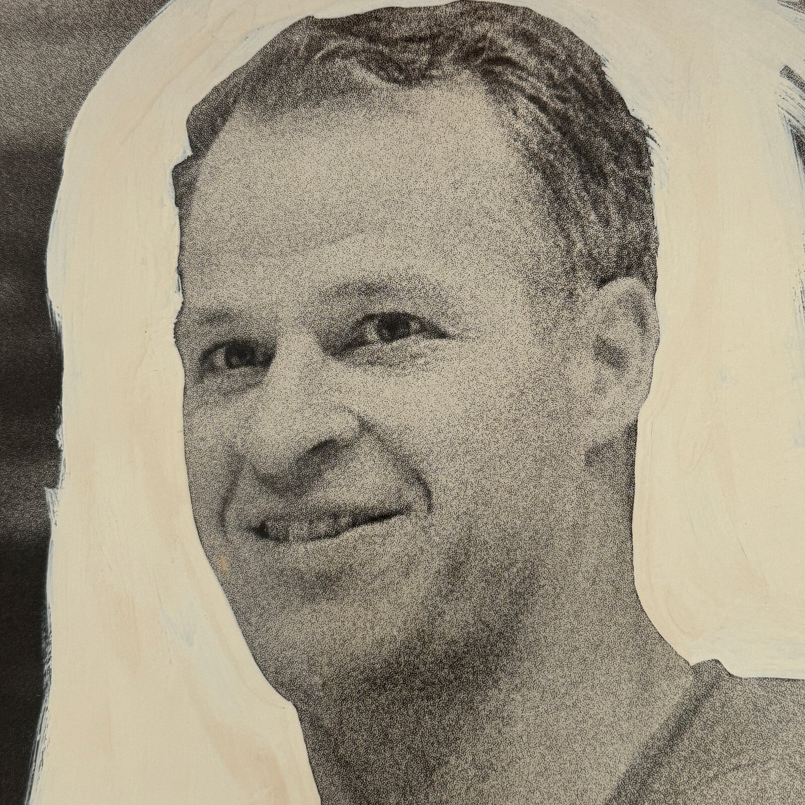 Vintage Hockey Photo Gordie Howe Detroit Red Wings Player Photograph