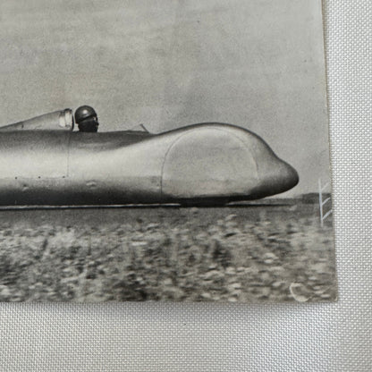 Vintage Soviet Land Speed Car Photo Photograph Print Charkow 6 Kharkov 6 Car