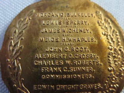 1908 Bulkeley Bridge Hartford County Connecticut Commemerative Medal Badge 