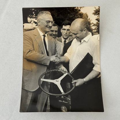 Juan Manuel Fangio Alfa Romeo 158 Steering Racing Car Steering Wheel Photo 1965