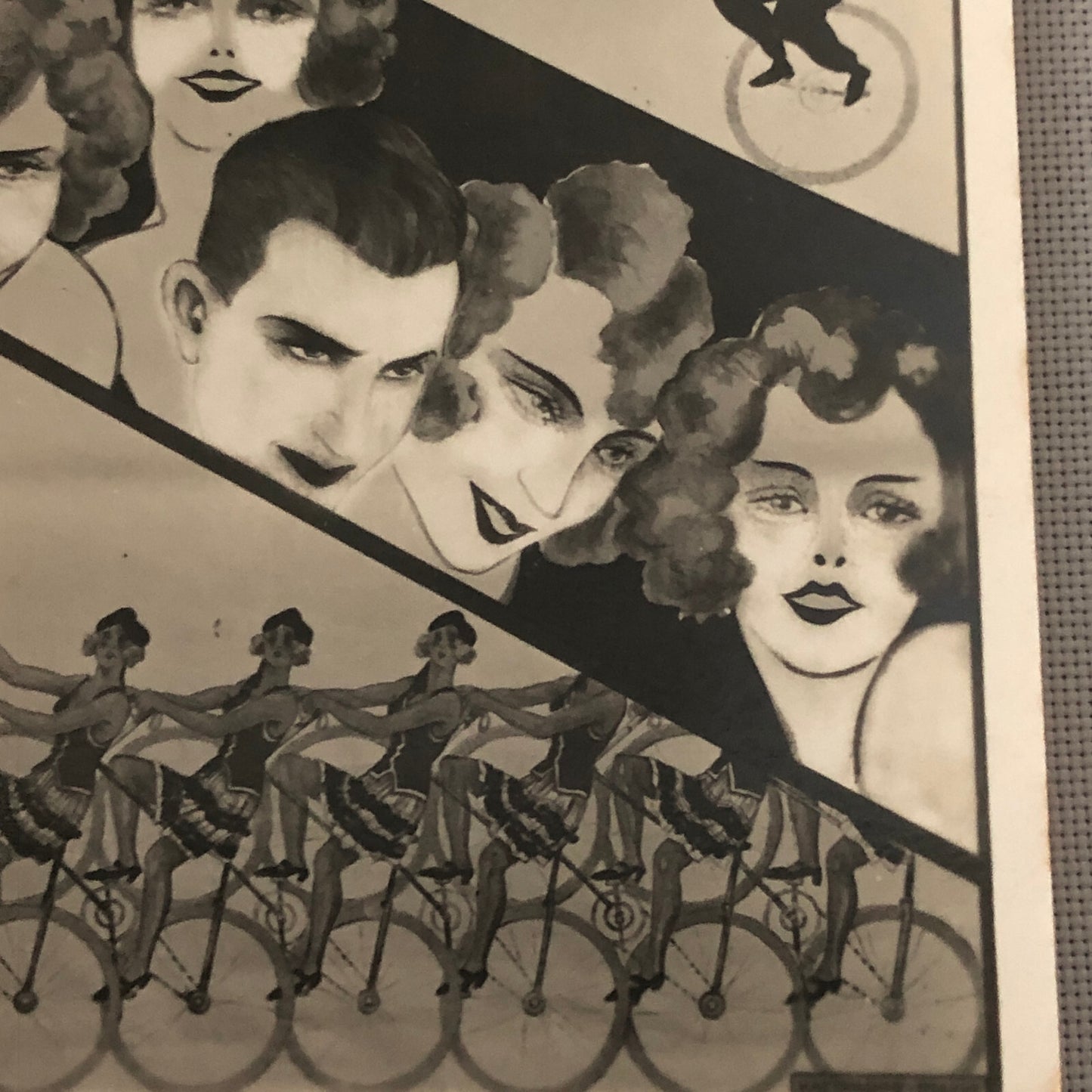 Vintage Circus Balancing Act Bicycle Bike Postcard Post Card Troupe Buntinx