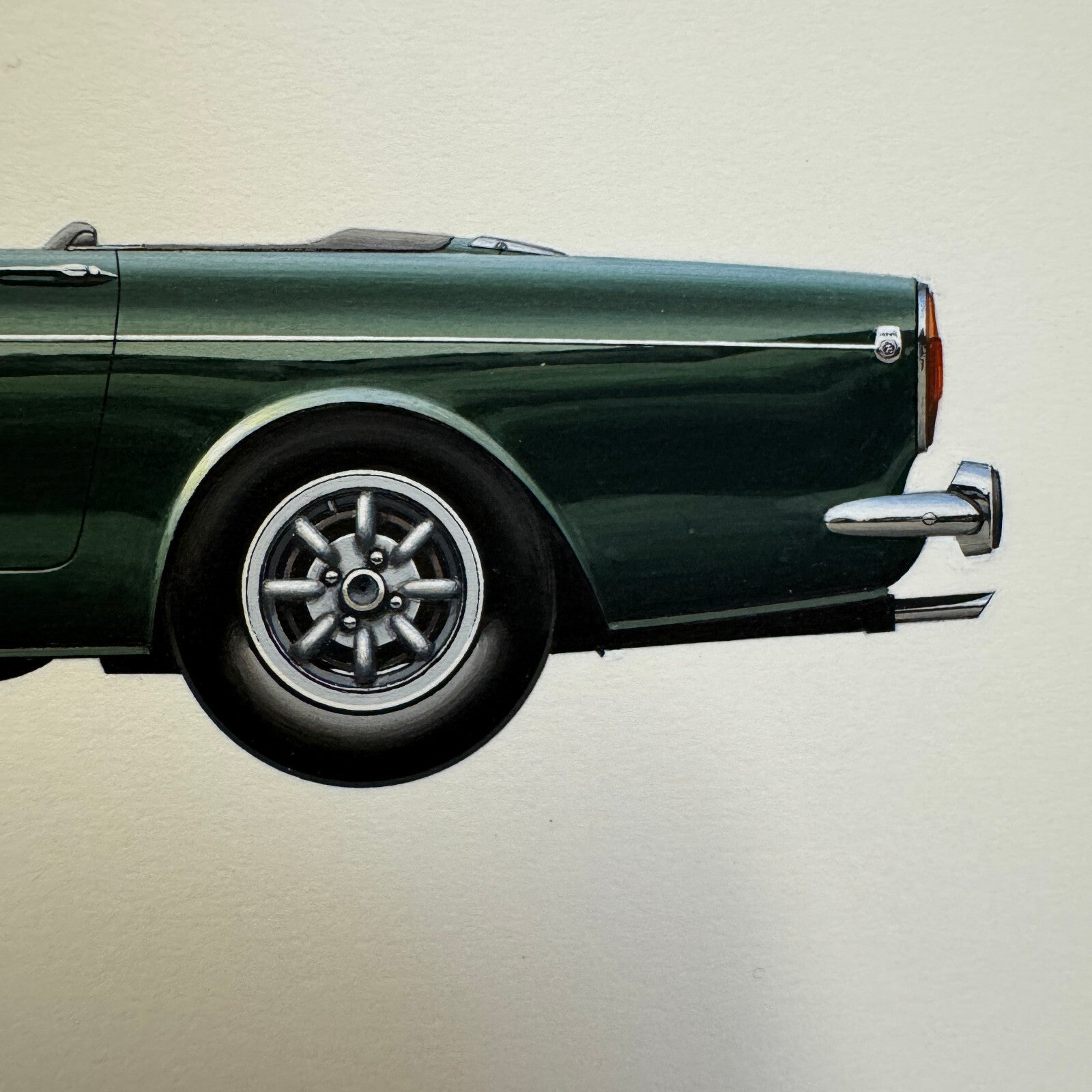 1965 Sunbeam Tiger 260 Car Illustration Art Drawing Hand Drawn Robert Preis