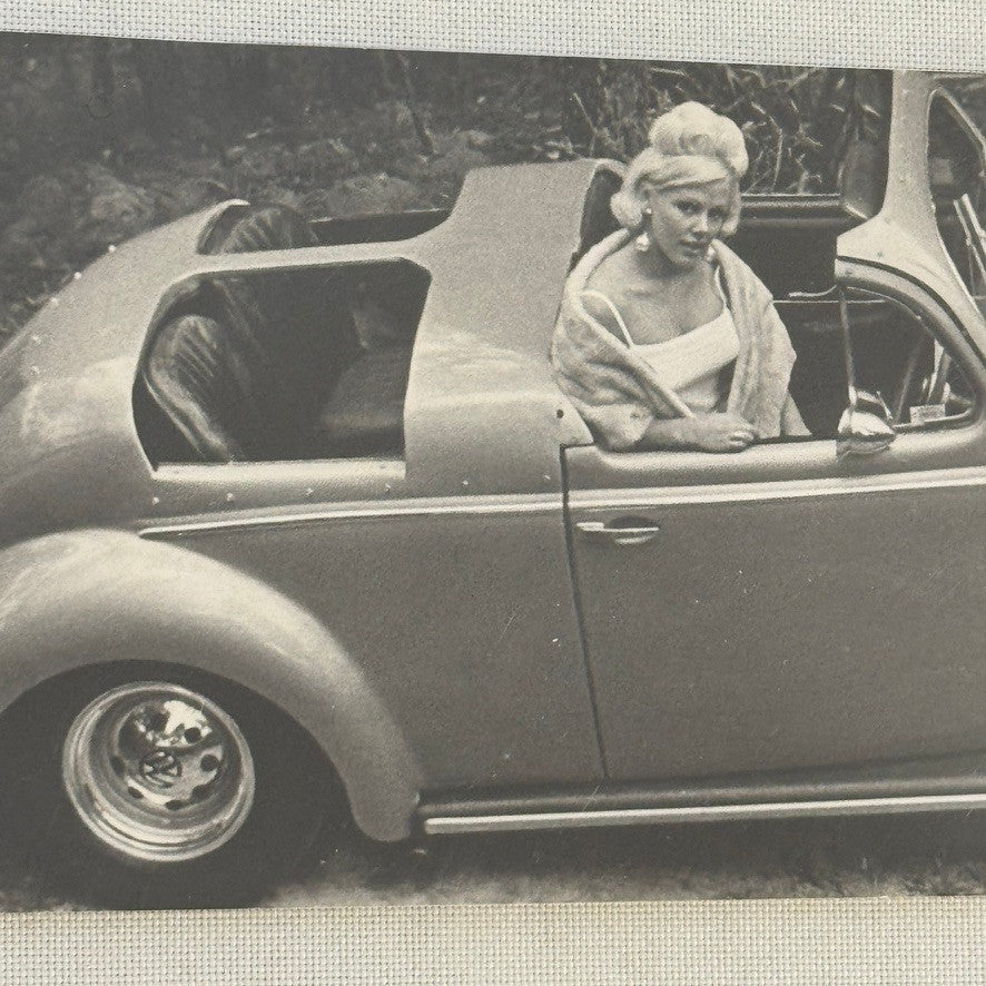 Vintage Custom Volkswagen Beetle Convertible Car Photo Photograph