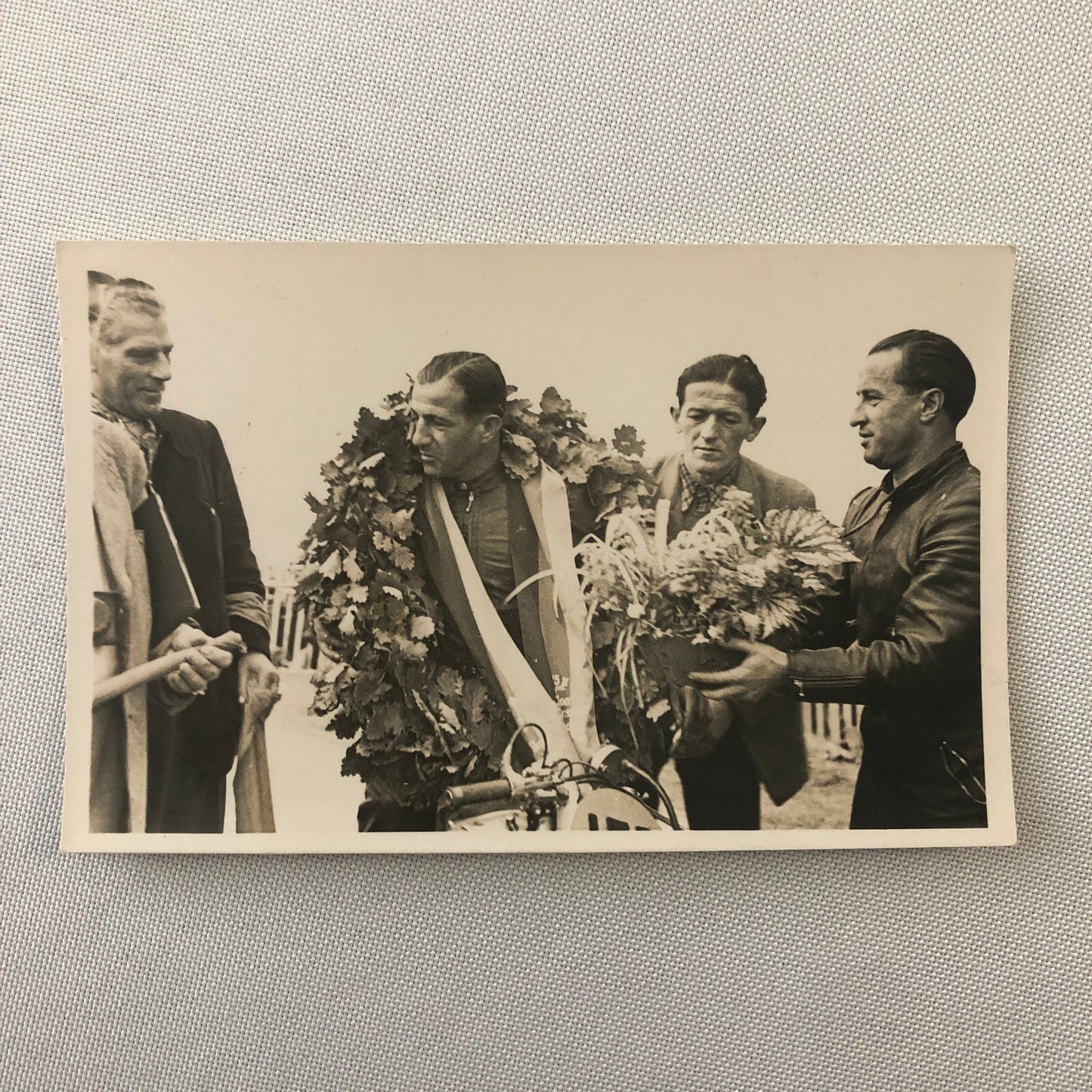 Vintage Motorcycle Racing Photo photograph Race Winner Germany