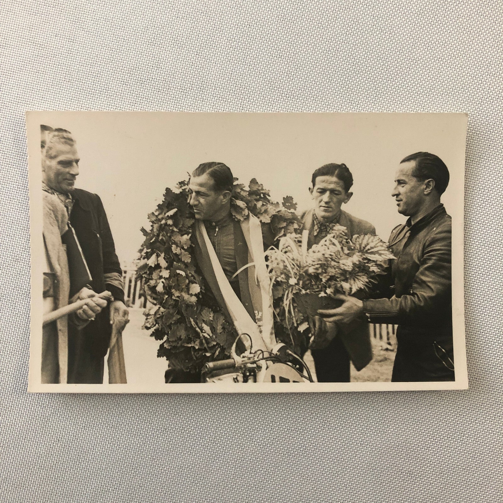 Vintage Motorcycle Racing Photo photograph Race Winner Germany