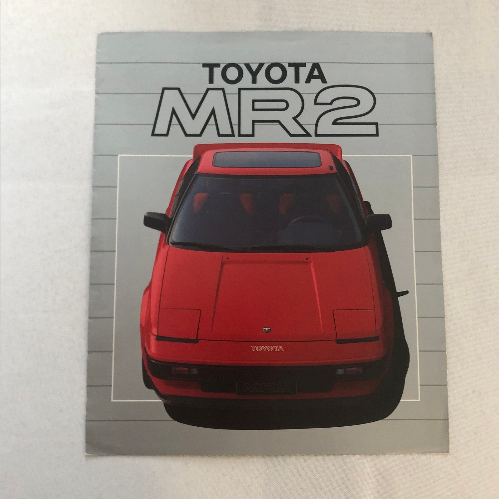 Vintage Toyota MR2 Car Sales Brochure Catalog Advertising
