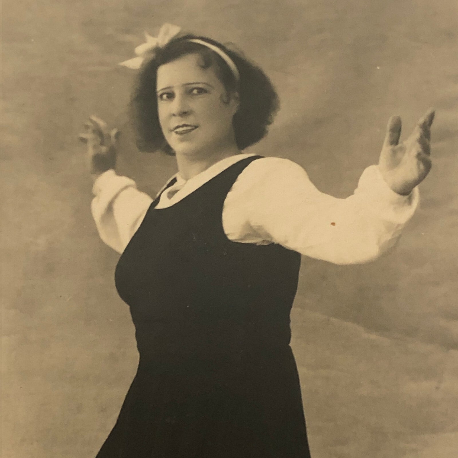 Circus Performer Photo Photograph Woman on Unicycle