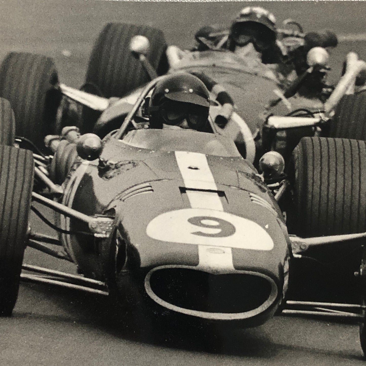 Racing Photo Photograph Dan Gurney Eagle and Jo Siffert Cooper Maserati 1967