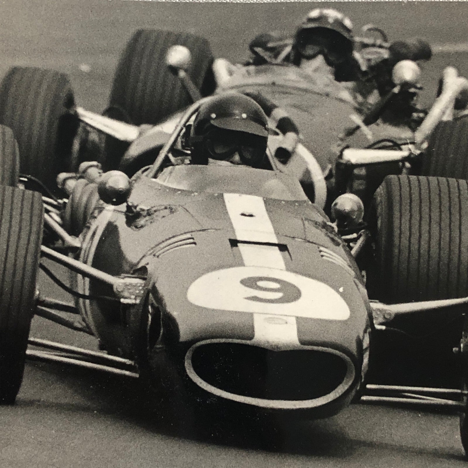 Racing Photo Photograph Dan Gurney Eagle and Jo Siffert Cooper Maserati 1967