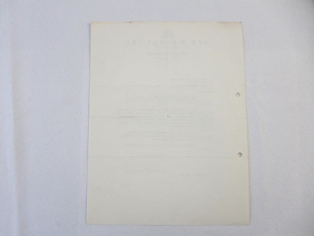 1947 REO Motors Inc Correspondence Letter Letterhead REO Truck 