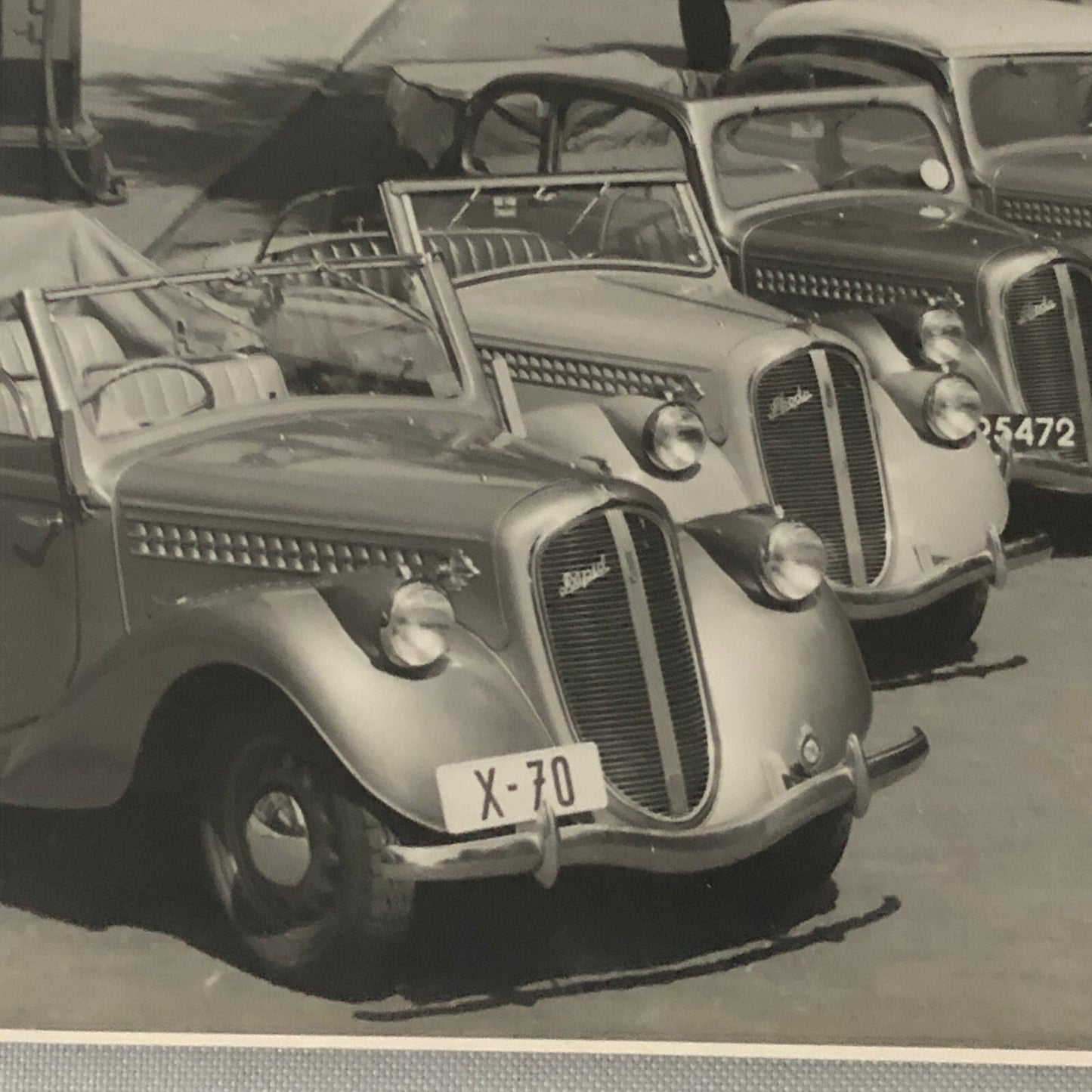 Vintage Skoda Car Automobile Photo Photograph Print Shell Gas Pump +