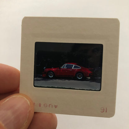 Porsche 911 Car 35mm Photo Slide Vintage 1981