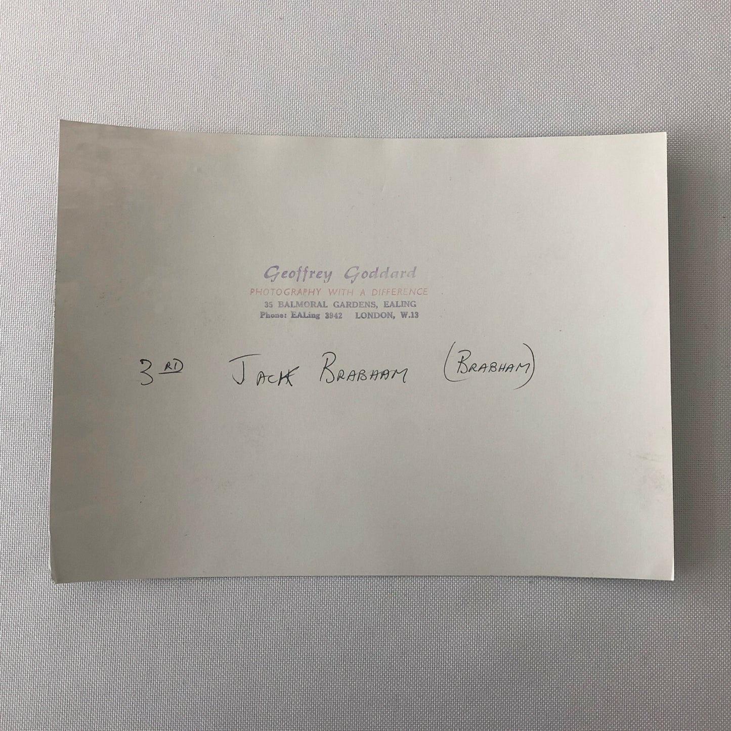 Vintage Car Racing Photo Photograph - Jack Brabham Grand Prix 