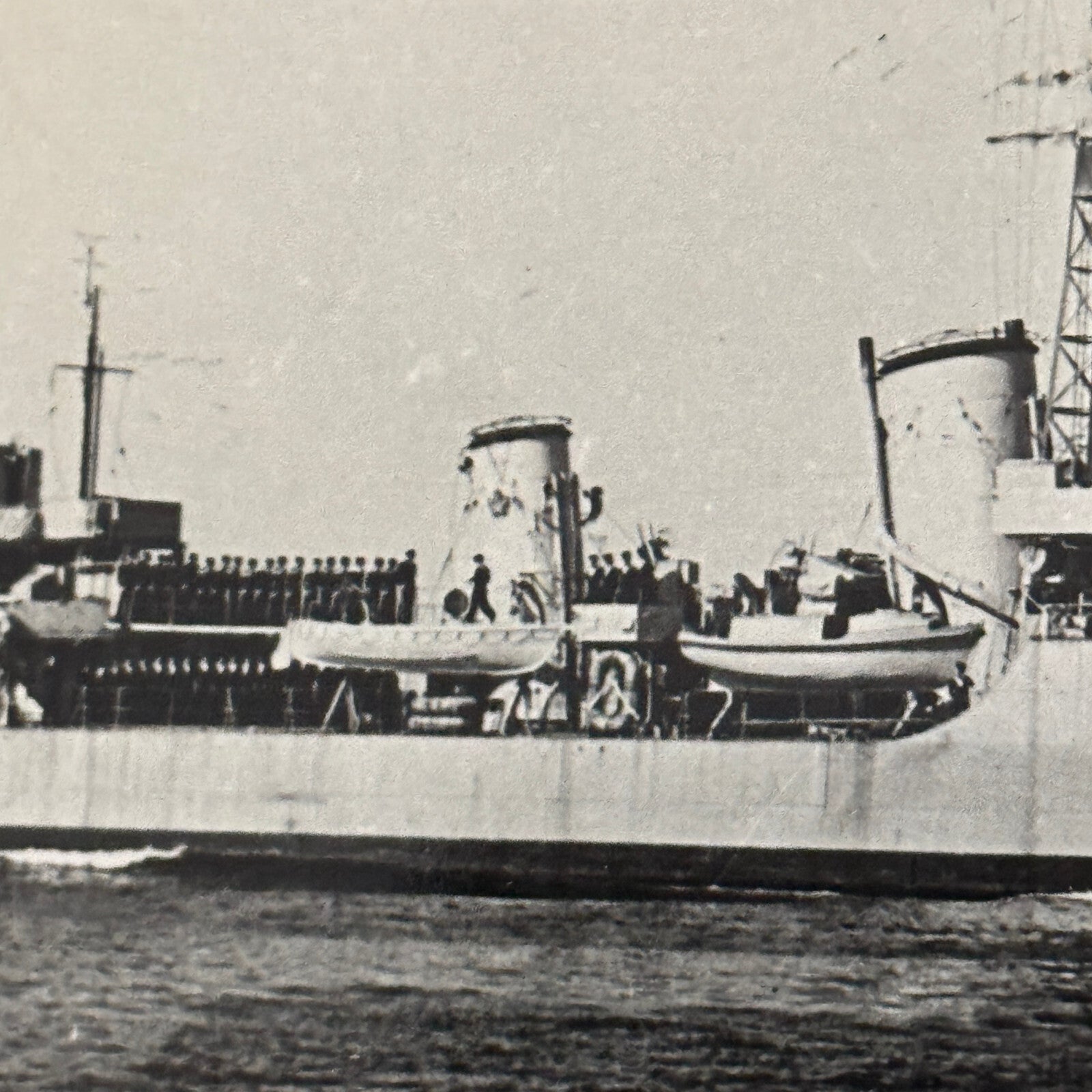 Royal Canadian Navy Military Ship Photo Photograph Vintage Destroyer Haida