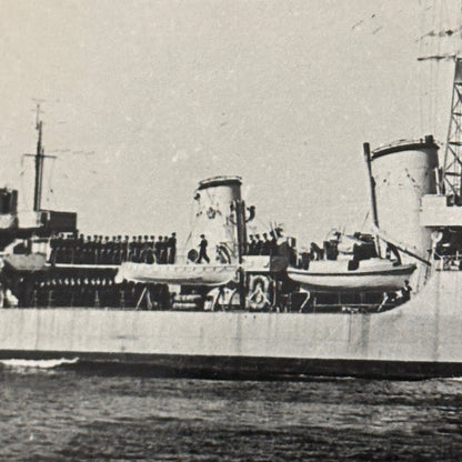 Royal Canadian Navy Military Ship Photo Photograph Vintage Destroyer Haida