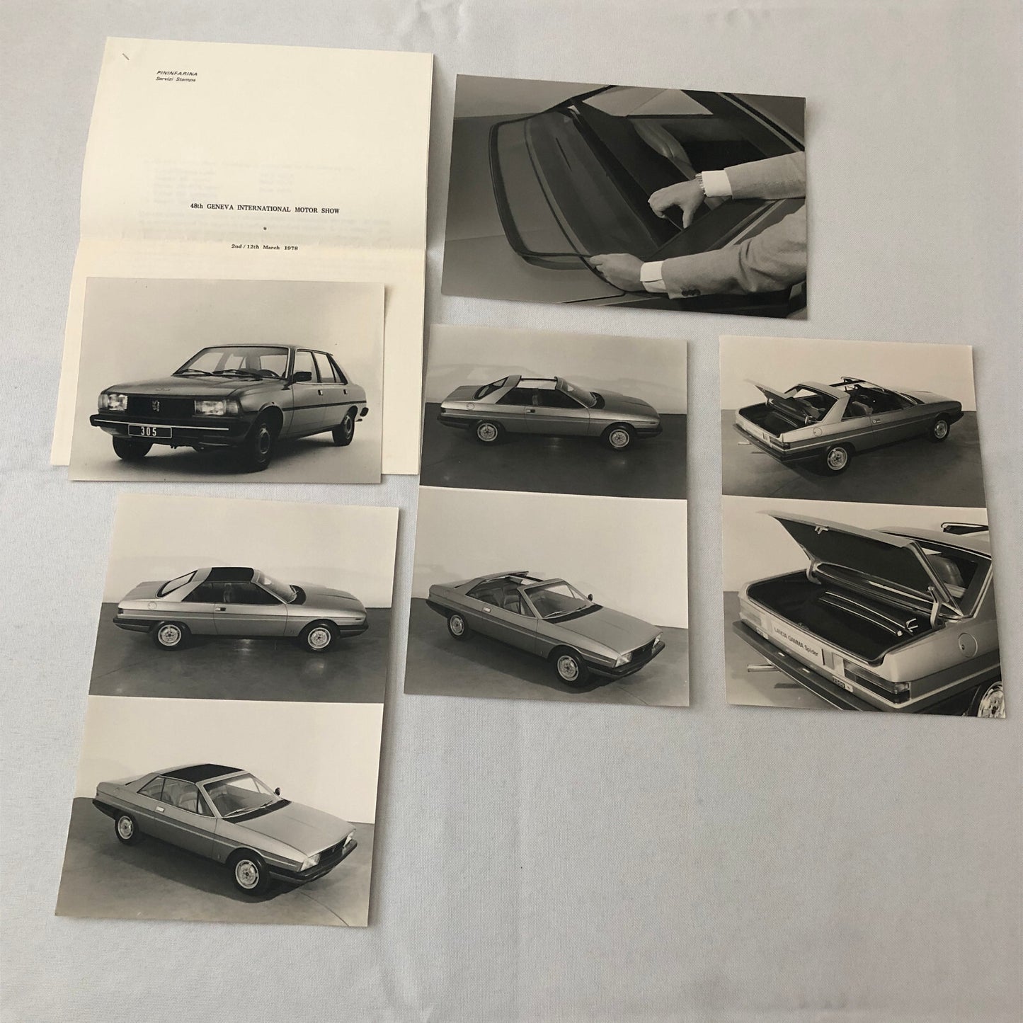 1978 Pininfarina Design Press Kit Photos Lancia Gamma Ferrari 308 400 504 +