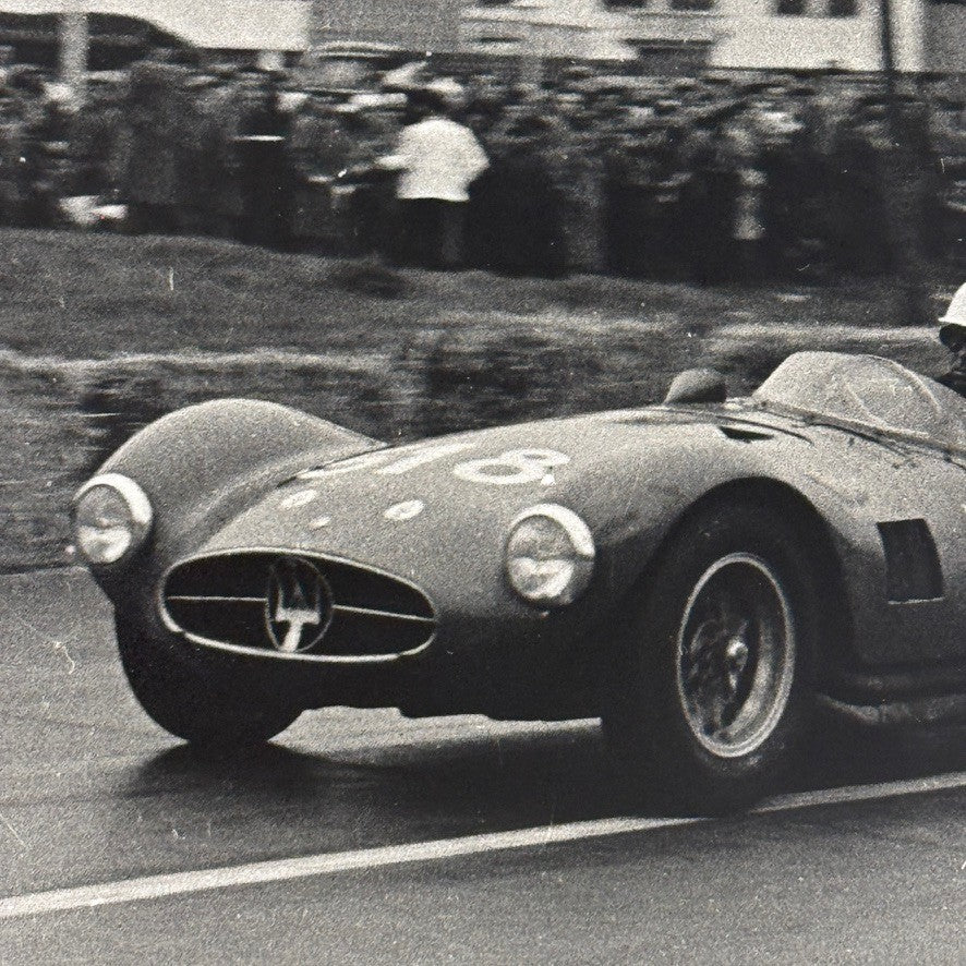 Mille Miglia Racing Photo Francesco Giardini Maserati Car 1956 Modern Print
