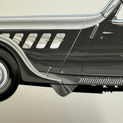 1933 Rohr 8 Type F Automobile Illustration Art Drawing Hand Drawn