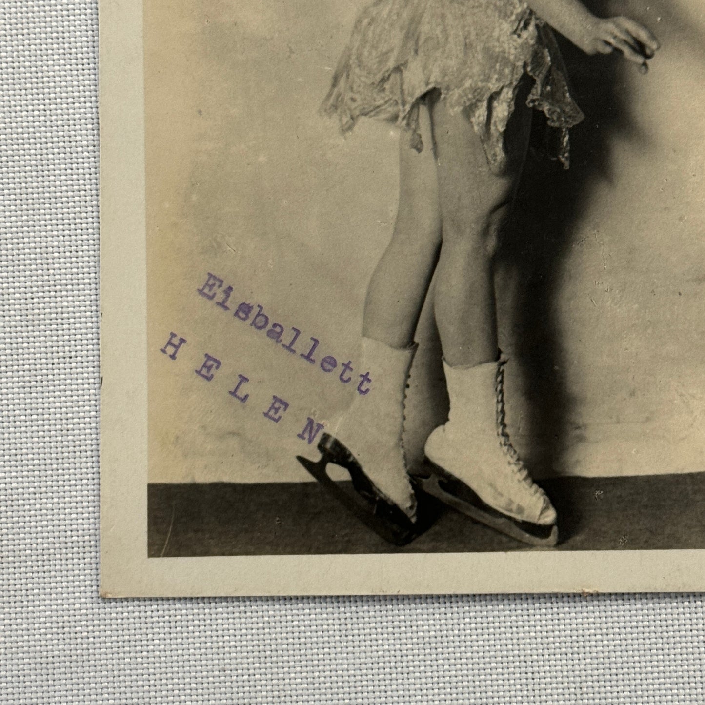 Vintage Ice Skating Dancing Ice Ballet Circus Performer Postcard Post Card