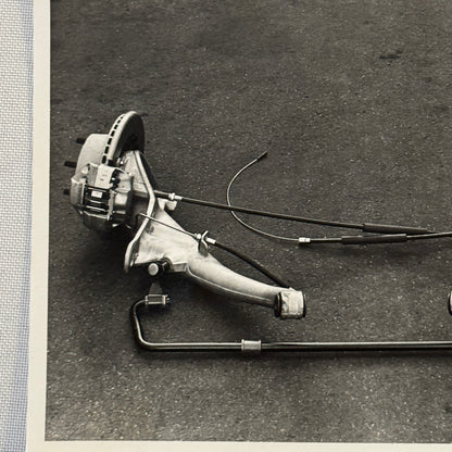 Vintage Porsche Parts Photo Photograph Brakes