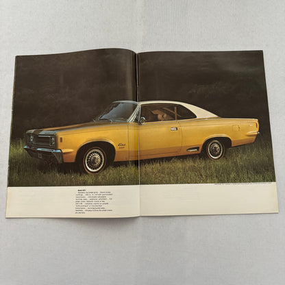 1968 American Motors AMC Brochure Catalog Javelin Rebel American Ambassador AMX