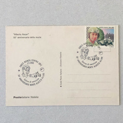 2005 Alberto Ascari Racing Postcard with Stamp Post Card 