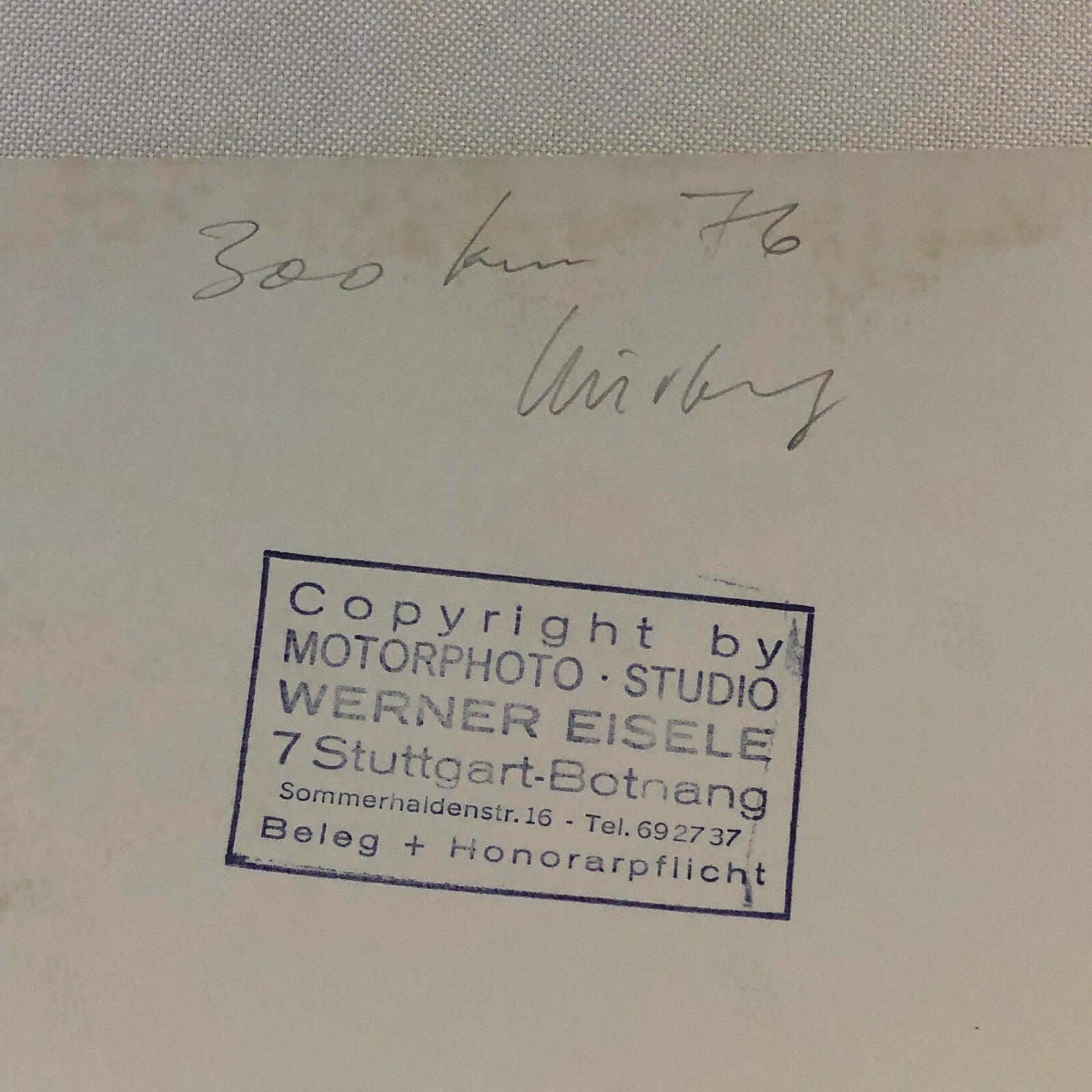 Vintage Racing Photo Photograph 1976 300KM Nurburgring Lola T294 BMW Car Bross