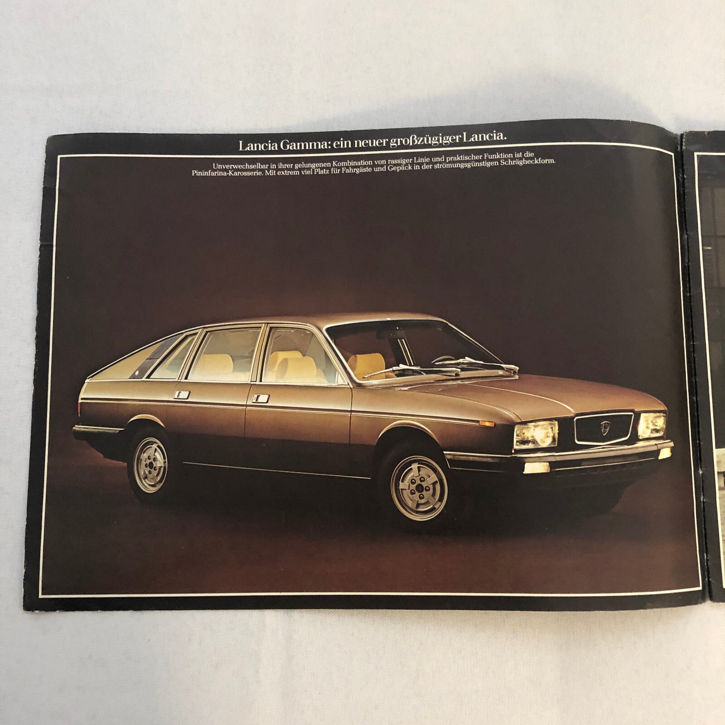 Lancia Gamma Berlina Car Sales Brochure Catalog GERMAN TEXT