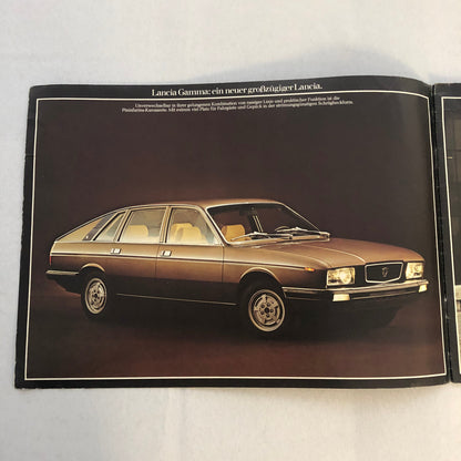 Lancia Gamma Berlina Car Sales Brochure Catalog GERMAN TEXT