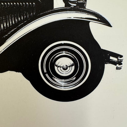 1932 Minerva Type 4000 Cabriolet Automobile Illustration Art Drawing Hand Drawn