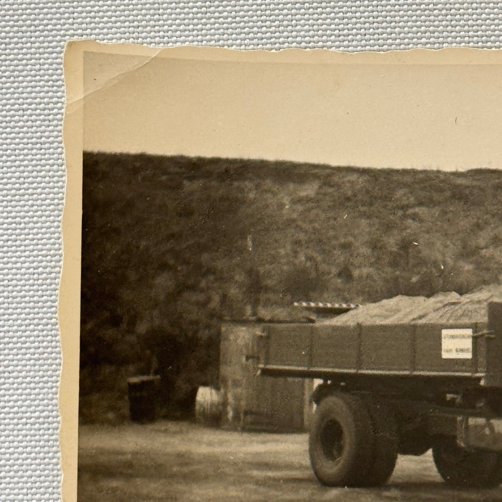 Vintage Mercedes Benz Truck Photo Photograph Snaphshot Image