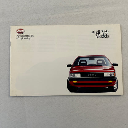 1989 Audi Car Sales Brochure Catalog 90 Quattro 100 Avant 200 Turbo Quattro +