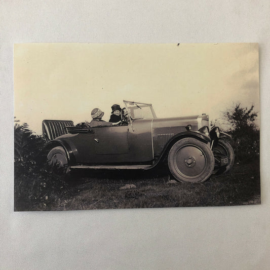 Vintage Car Automobile Driver in Lea Francis Photo Photograph Modern Era Print 