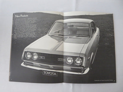 1968 - 1969 Toyota Corporate Annual Report Book Brochure - Corona Mark II Crown 